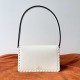 Replica perfetta Valentino Rockstud23 Borsa a tracolla vitello bianca Imitazione Outlet Online