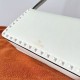 Replica perfetta Valentino Rockstud23 Borsa a tracolla vitello bianca Imitazione Outlet Online