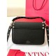 Replica perfetta Valentino Rockstud Pouch Borsa Nero Granulato Imitazione Outlet Online