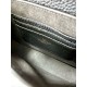 Replica perfetta Valentino Rockstud Pouch Borsa Nero Granulato Imitazione Outlet Online