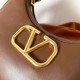 Miglior Falso Valentino Stud Sign Hobo Borsa Marrone Scuro Economiche Premium