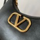 Perfette Qualità Repliche Valentino Stud Sign Hobo Borsa Nero Vitello Imitazione