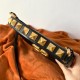 Perfette Qualità Repliche Valentino Stud Sign Hobo Borsa Nero Vitello Imitazione