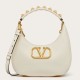 Migliore Repliche Valentino Stud Sign Hobo Borsa Bianco Vitello Economiche Outlet Online