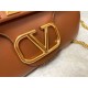 Migliore Repliche Valentino Stud Sign Borse a tracolla Marrone Nappa Economiche Outlet Online