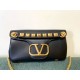 Replica perfetta Valentino Stud Sign Borse a tracolla Nero Nappa Imitazione Outlet Online