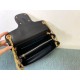 Replica perfetta Valentino Stud Sign Borse a tracolla Nero Nappa Imitazione Outlet Online