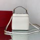 Perfette Qualità Repliche Valentino Supervee Borsa A Mano Superiore Bianco Vitello Imitazione