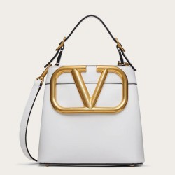 Perfette Qualità Repliche Valentino Supervee Borsa A Mano Superiore Bianco Vitello Imitazione
