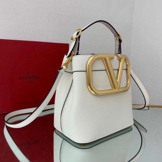 Perfette Qualità Repliche Valentino Supervee Borsa A Mano Superiore Bianco Vitello Imitazione