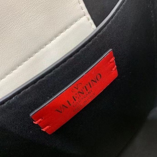 Perfette Qualità Repliche Valentino Supervee Borsa A Mano Superiore Bianco Vitello Imitazione
