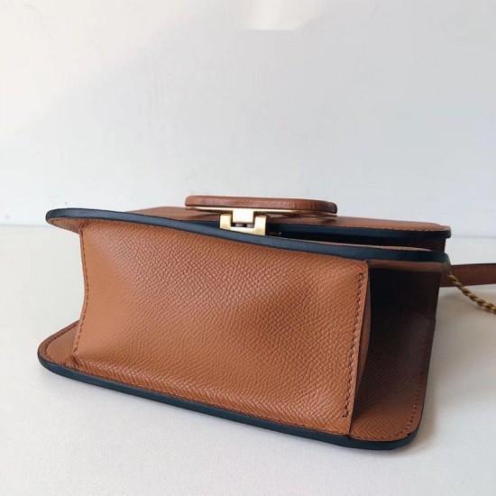 Replica perfetta Valentino Piccolo Vsling Borse a tracolla Marrone Granulato Imitazione Outlet Online