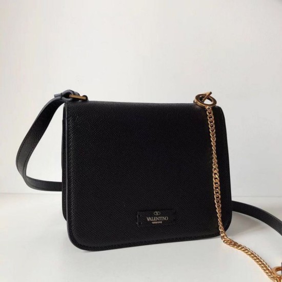 Valentino Piccolo Vsling Borse a tracolla Nero Granulato Replica originale di alta qualità Perfette Qualità Repliche Valentino Piccolo Vsling Borse a tracolla Nero Granulato Imitazione