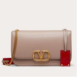 Perfette Qualità Repliche Valentino Medium Vlock Borse a tracolla Poudre Calfskin Imitazione