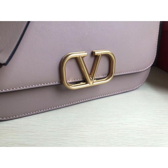 Perfette Qualità Repliche Valentino Medium Vlock Borse a tracolla Poudre Calfskin Imitazione