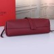 Miglior Falso Valentino Medium VRing Chain Borsa Bordeaux Grainy Calfskin Economiche Premium