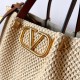 Miglior Falso Valentino Garavani Medium Straw Summer Tote Borsa Economiche Premium