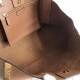 Replica perfetta Valentino Roman Stud Tote Borsa Marrone Vitello Granulato Imitazione Outlet Online