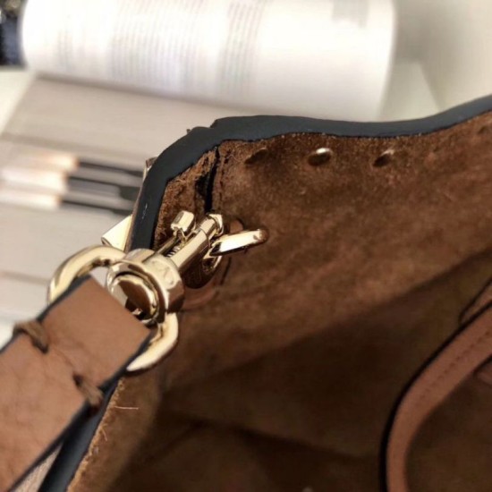 Perfette Qualità Repliche Valentino Rockstud Shopping Borsa Grande Marrone Imitazione