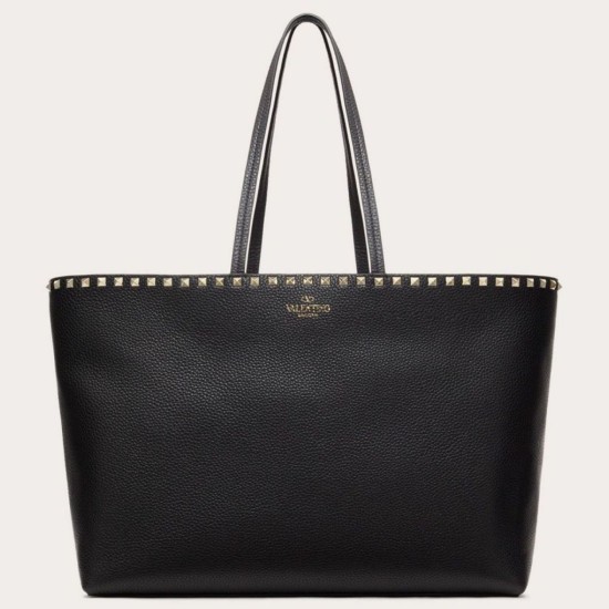 Migliore Repliche Valentino Rockstud Shopping Borsa Grande Nero Economiche Outlet Online