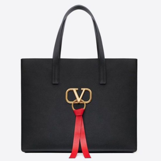 Miglior Falso Valentino Garavani Nero Grande Vring Shopping Tote Economiche Premium