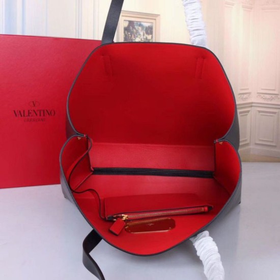 Miglior Falso Valentino Garavani Nero Grande Vring Shopping Tote Economiche Premium