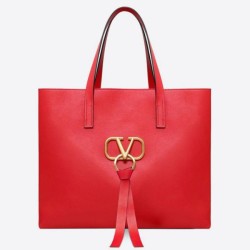 Replica perfetta Valentino Garavani Rosso Grande Vring Shopping Tote Imitazione Outlet Online