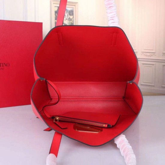 Replica perfetta Valentino Garavani Rosso Grande Vring Shopping Tote Imitazione Outlet Online