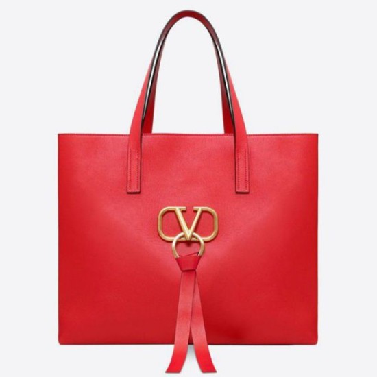 Replica perfetta Valentino Garavani Rosso Grande Vring Shopping Tote Imitazione Outlet Online
