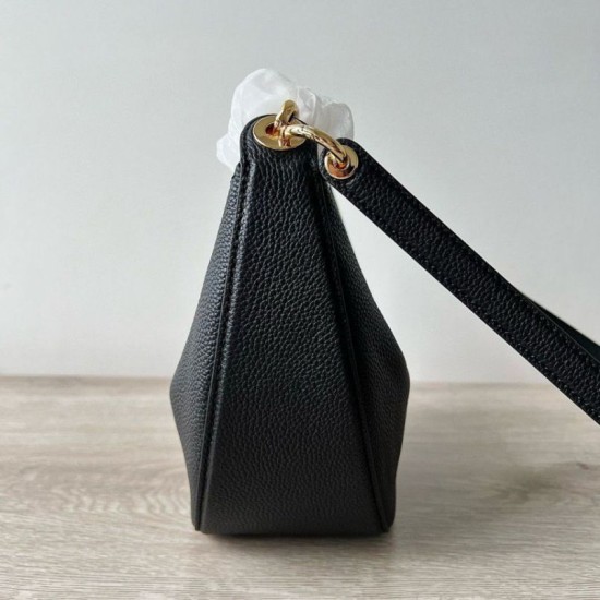 Migliore Repliche Valentino VLogo Moon Piccolo Hobo Borsa con catena Nero Economiche Outlet Online