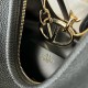 Migliore Repliche Valentino VLogo Moon Piccolo Hobo Borsa con catena Nero Economiche Outlet Online