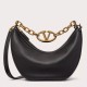 Migliore Repliche Valentino VLogo Moon Piccolo Hobo Borsa con catena Nero Economiche Outlet Online