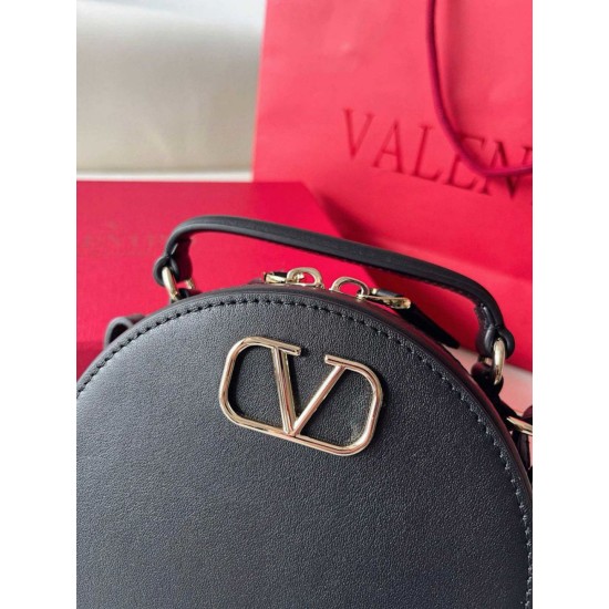 Replica perfetta Borsa Mini Valentino VLogo Signature vitello nera Imitazione Outlet Online