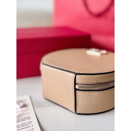 Migliore Repliche Borsa Mini Valentino VLogo Signature vitello beige Economiche Outlet Online