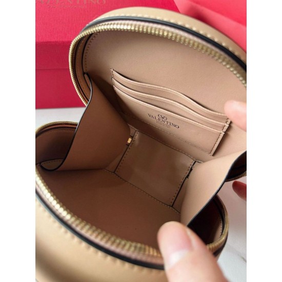 Migliore Repliche Borsa Mini Valentino VLogo Signature vitello beige Economiche Outlet Online