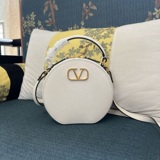 Miglior Falso Valentino VLogo Signature Mini Borsa Bianco vitello Economiche Premium