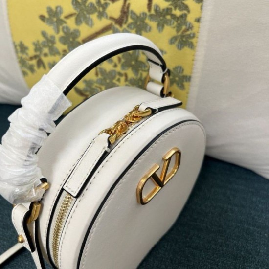 Miglior Falso Valentino VLogo Signature Mini Borsa Bianco vitello Economiche Premium