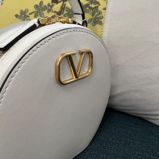 Miglior Falso Valentino VLogo Signature Mini Borsa Bianco vitello Economiche Premium