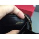 Perfette Qualità Repliche Valentino Rockstud Spike Zip Portafoglio Noir Agnello Imitazione