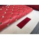 Miglior Falso Valentino Rockstud Spike Zip Portafoglio Rosso Agnello Economiche Premium