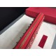 Miglior Falso Valentino Rockstud Spike Zip Portafoglio Rosso Agnello Economiche Premium