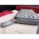 Replica perfetta Valentino Rockstud Spike Zip Portafoglio Sky Blue Agnello Imitazione Outlet Online