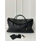 Miglior Falso Borsa da viaggio Saint Laurent Es Giant trapuntata nera Economiche Premium