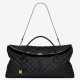 Miglior Falso Borsa da viaggio Saint Laurent Es Giant trapuntata nera Economiche Premium