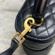 Migliore Repliche Borsa mini Saint Laurent Gaby Vanity agnello nera Economiche Outlet Online