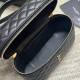 Migliore Repliche Borsa mini Saint Laurent Gaby Vanity agnello nera Economiche Outlet Online