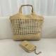 Replica YSL Saint Laurent Icare Maxi Shopping Borsa Naturel Raffia