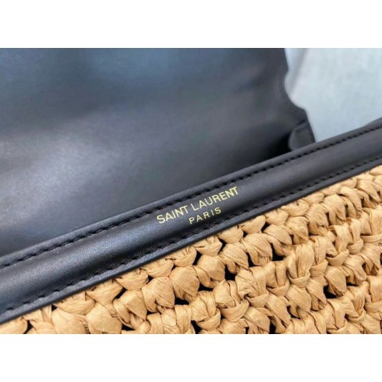 Replica perfetta Borsa Saint Laurent Cassandra Mini Top Handle rafia Imitazione Outlet Online