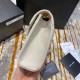 Perfette Qualità Repliche Borsa media Saint Laurent Envelope martellata bianca Imitazione