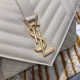 Perfette Qualità Repliche Borsa media Saint Laurent Envelope martellata bianca Imitazione